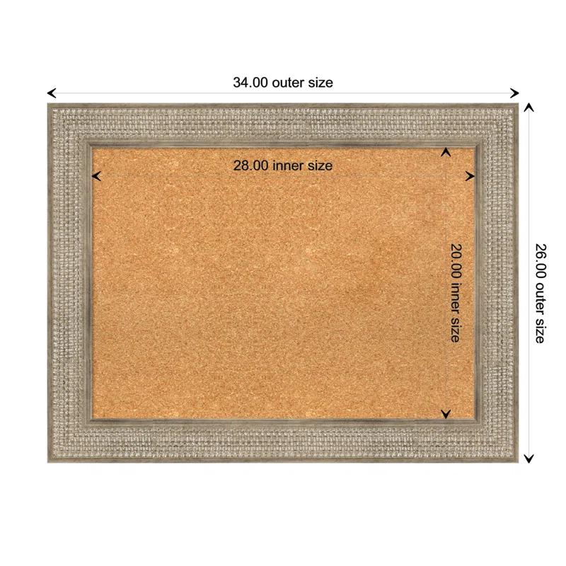 Amanti Art Trellis Wall Cork Small Bulletin Board