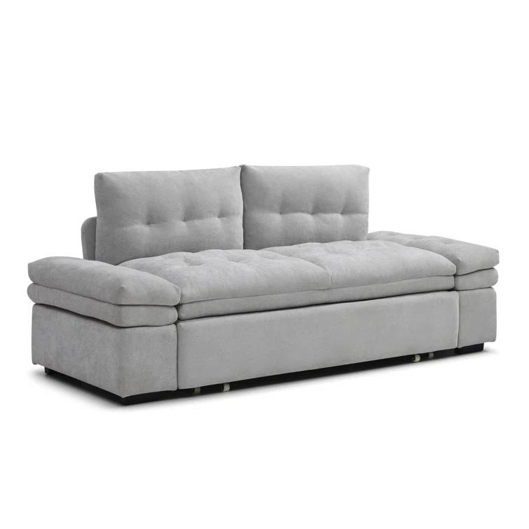 Latitude Run® Munos Full Size Convertible Sleeper Sofa, 77" Pull Out Sofa Bed