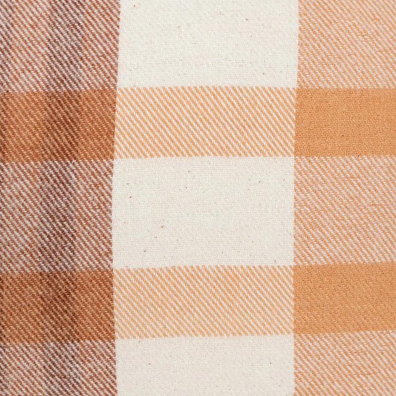 Plaid Cotton Throw Pillow