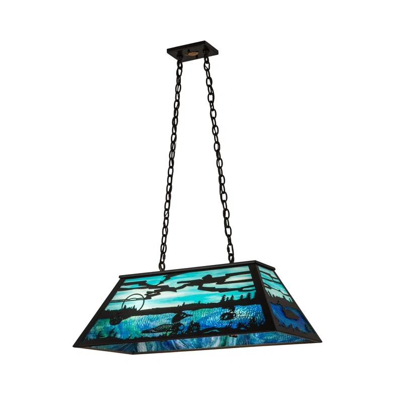 Rustic Lodge 6 - Light Bronze Pool Table Lights Pendant
