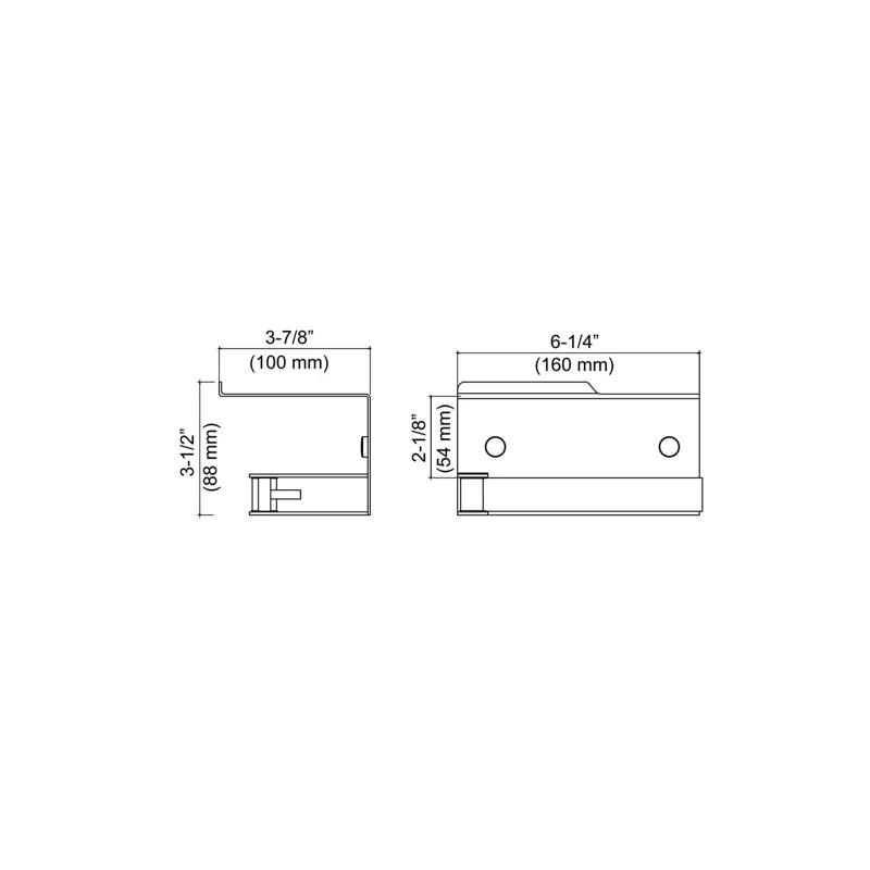 KIBI KBA1209MB Deco Wall Mounted Toilet Paper Holder