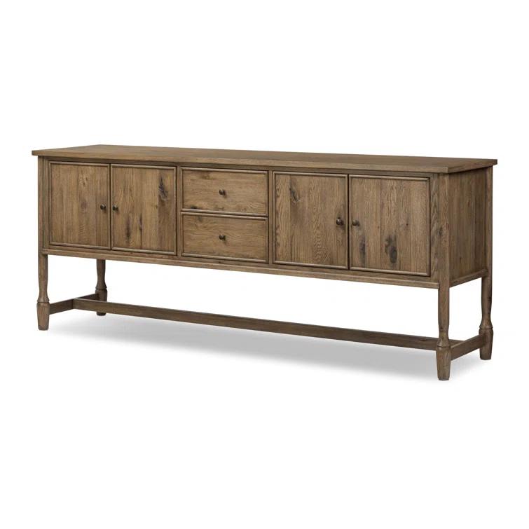 Bari Sideboard by Amber Lewis x Four Hands - Weathered Oak / 84"W