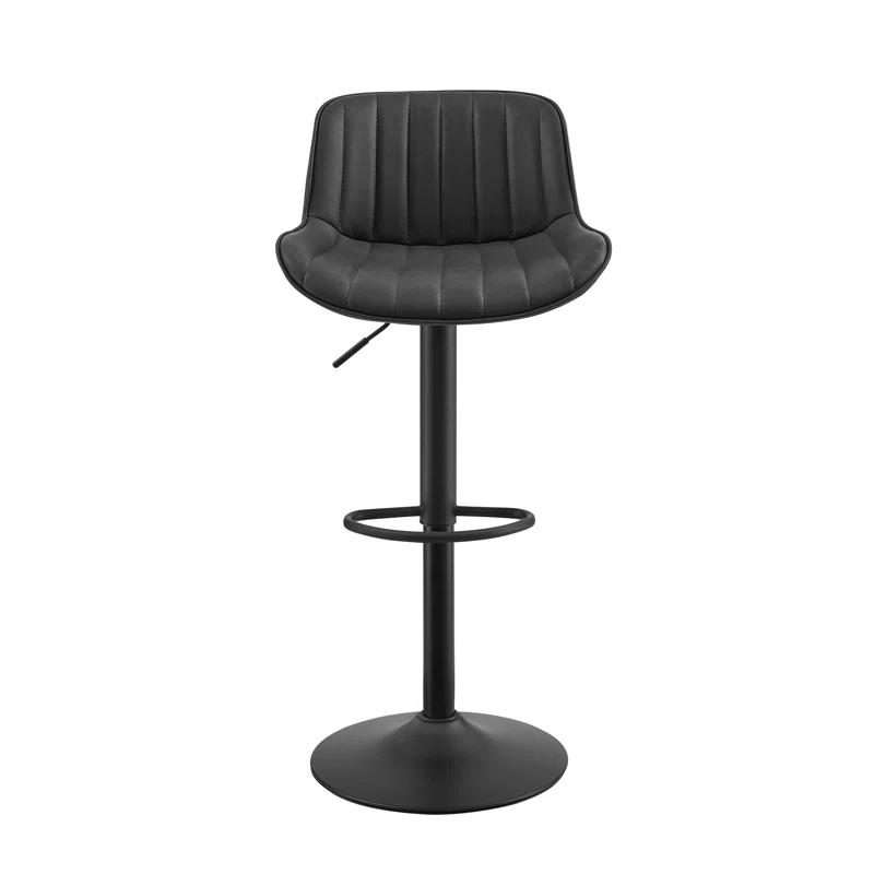 17 Stories Set of 2 Open Backrest Adjustable Swivel Barstools