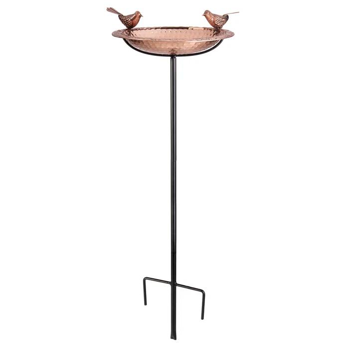 House of Hampton® Dowski Copper Single Tier Birdbath
