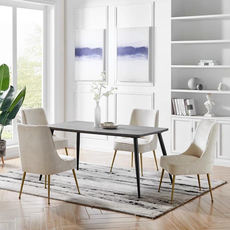 Everly Quinn Georgena Fabric Dining Chair (Set of 2) (Set of 2)
