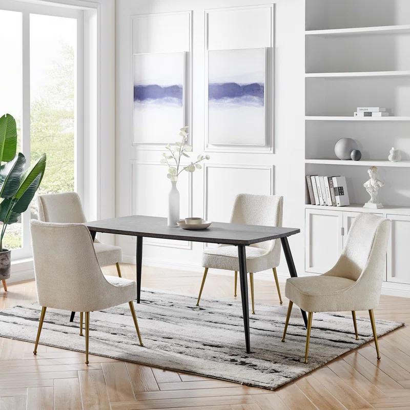 Everly Quinn Georgena Fabric Dining Chair (Set of 2) (Set of 2)