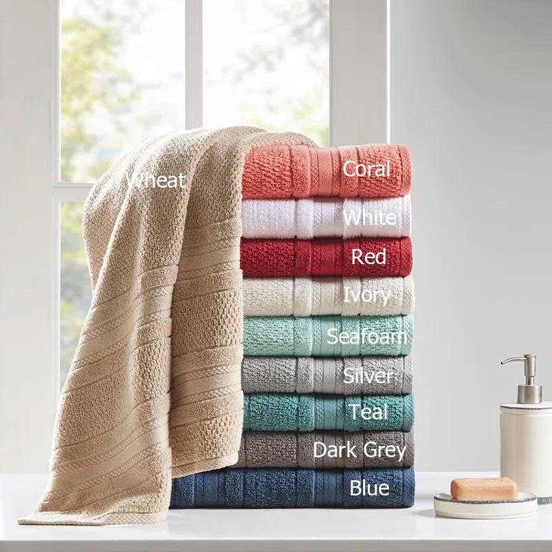 Madison Park Essentials Super Soft Cotton Quick Dry Bath Towel 6 Piece Set