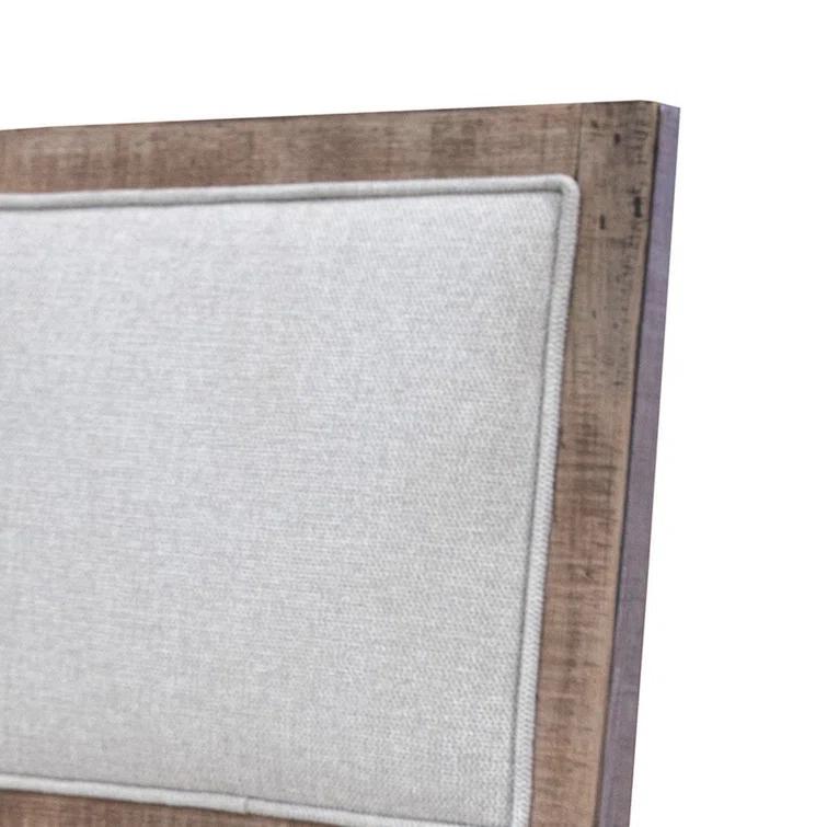 Benjara Sevy Side Dining Chair Set Of 2, Padded Square Back And Seat, Brown Wood (Set of 2)