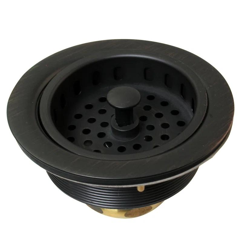 Westbrass Solid Brass Style Kitchen Sink Basket Strainer D214-12A