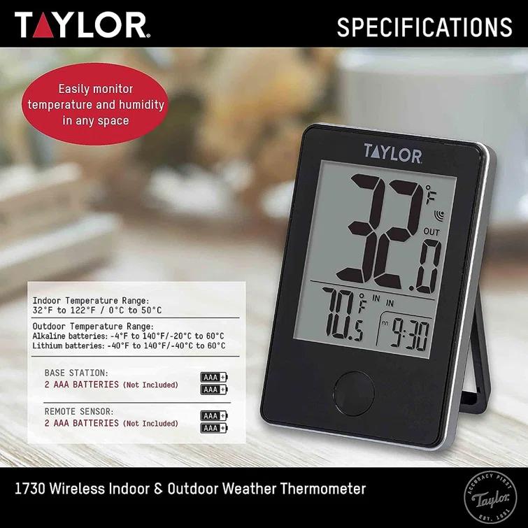 Taylor Taylor Wireless Digital Indoor/Outdoor Thermometer with Remote Sensor