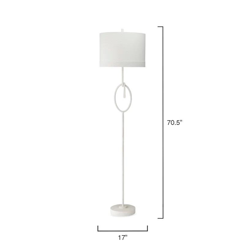 Knot 71'' White Traditional Floor Lamp