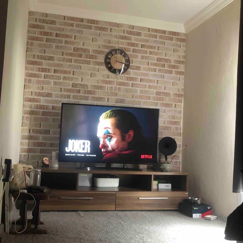 UPP Ultimate Premium Products 3D Brick Effect Wall Panels - Lightweight Styrofoam - Set of 9 Large Panels (20"x40") Covers 48 sq ft - Apply with Wall Adhesive - DIY Home Wall Cladding