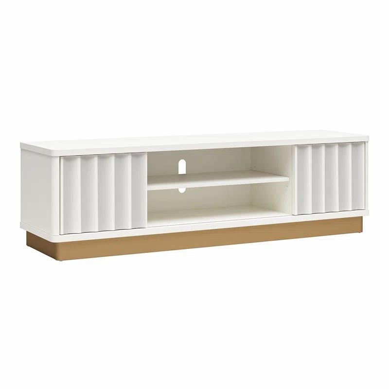 Rene Modern Scalloped TV Stand for TVs up to 65"