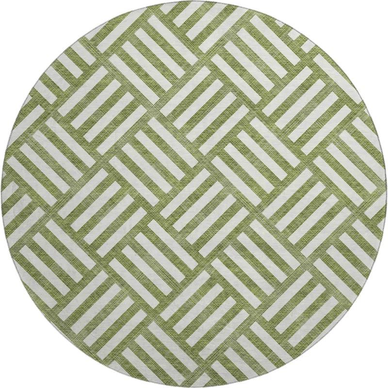 Wade Logan® Premium Machine Washable Cerrito Olive Rug