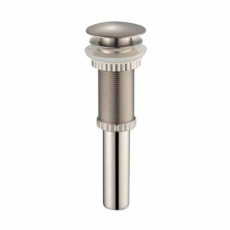 Kraus FVS-1007-PU-10SN Kraus Ramus Vessel Mixer Single-Handle Bathroom Faucet with Matching Pop-Up Drain
