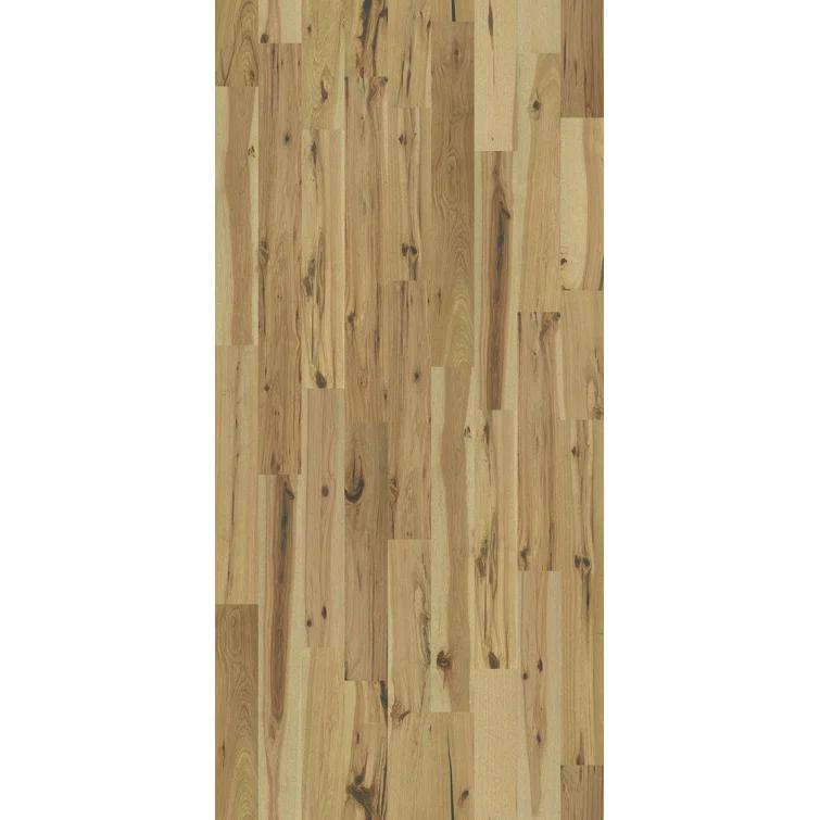 Shaw Chevalry Hickory 7-in W x 11.3 mm T x Varying Lengths Wire Brushed Engineered Hardwood Flooring