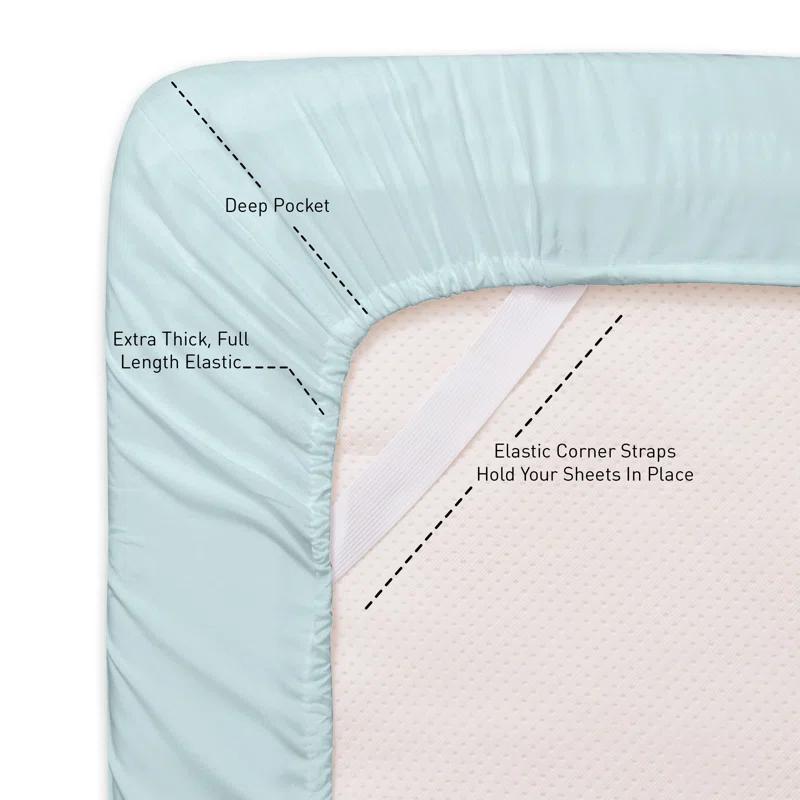 Sweet Home Collection All Season Bed-in-A-Bag 5pc/7pc Solid Color Comforter & Sheet Set Ultra Soft Bedding by Sweet Home Collection