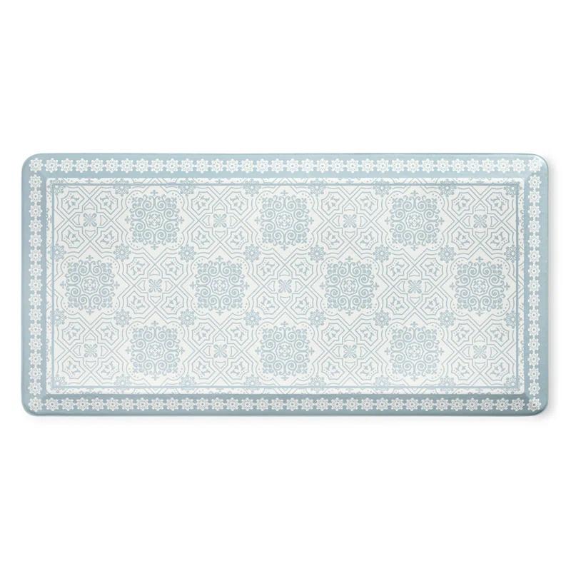 Martha Stewart MARTHA STEWART Comfort Anti Fatigue Strie Medallion Kitchen Mat 19.6”x39”