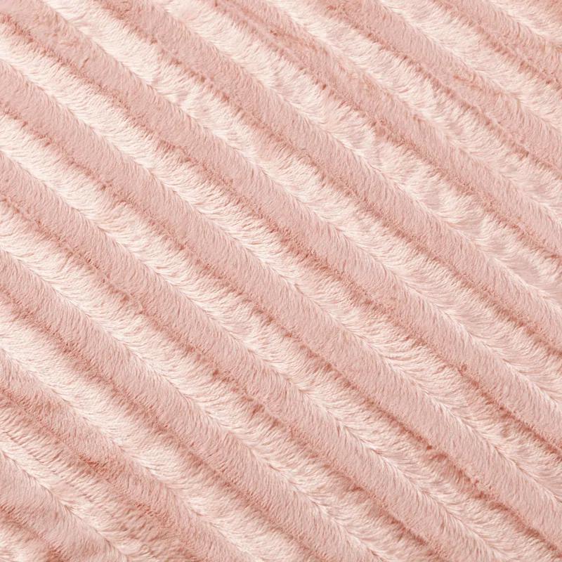 Madison Park Duke Blush Long Fur Throw 50x60"