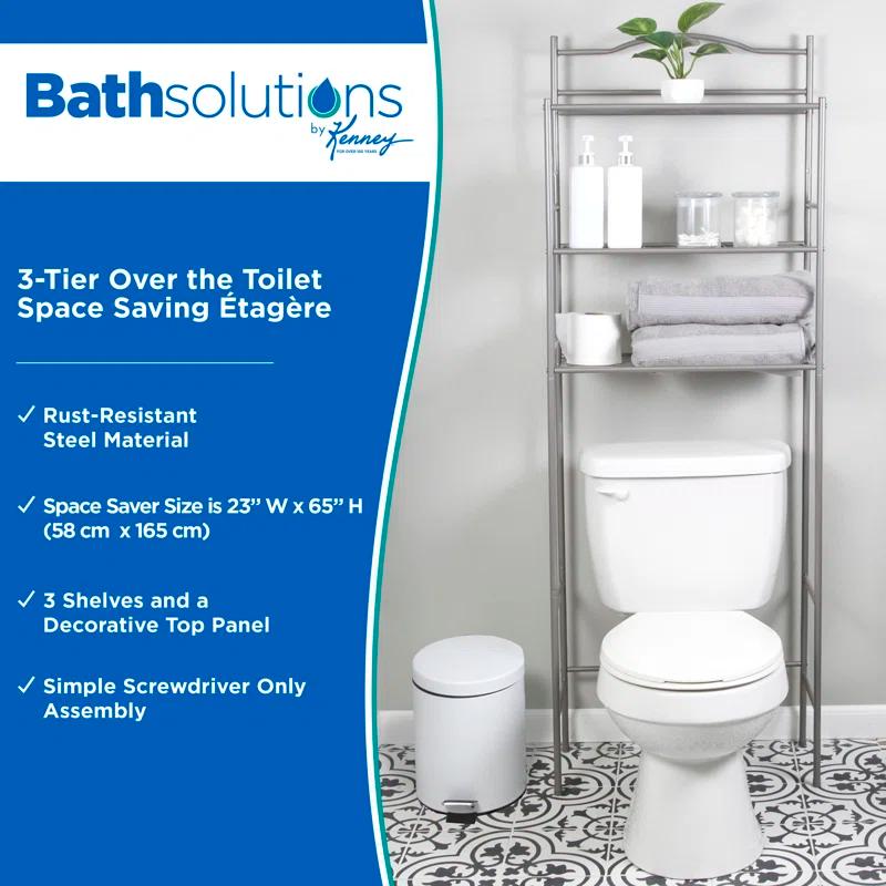 Metal Freestanding Over The Toilet Storage