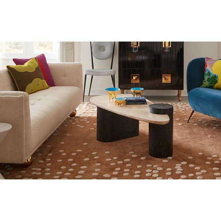 Jonathan Adler Oeuf Stone Top Coffee Table
