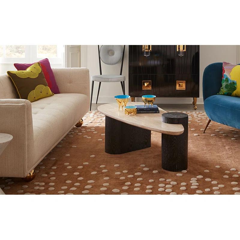 Jonathan Adler Oeuf Stone Top Coffee Table