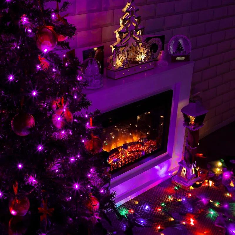 516" Halloween & Christmas Decorative 100-Bulb LED String Lights, Outdoor Waterproof, Reusable