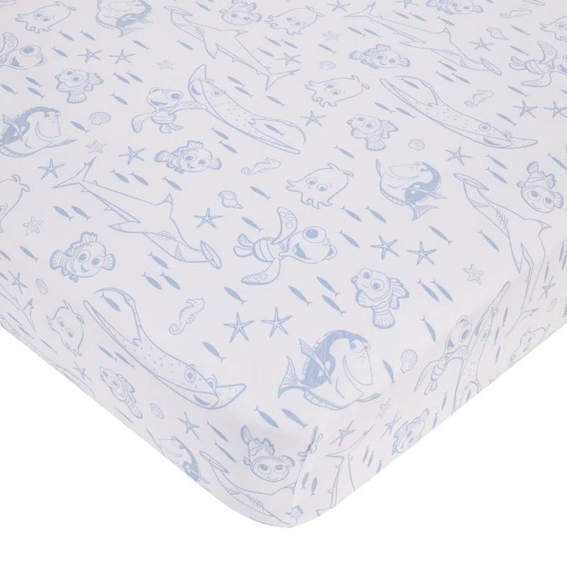 Disney Disney Finding Nemo Cutest Little Catch Infant Col 3 - Piece Crib Bedding Set