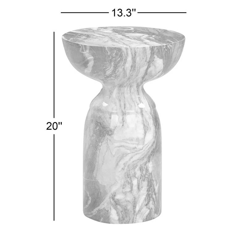 Joss & Main Jolie Concrete Top End Table