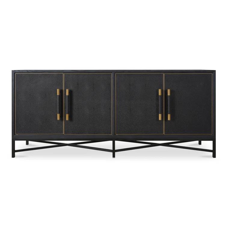 Meera 76" Wide Wood Sideboard
