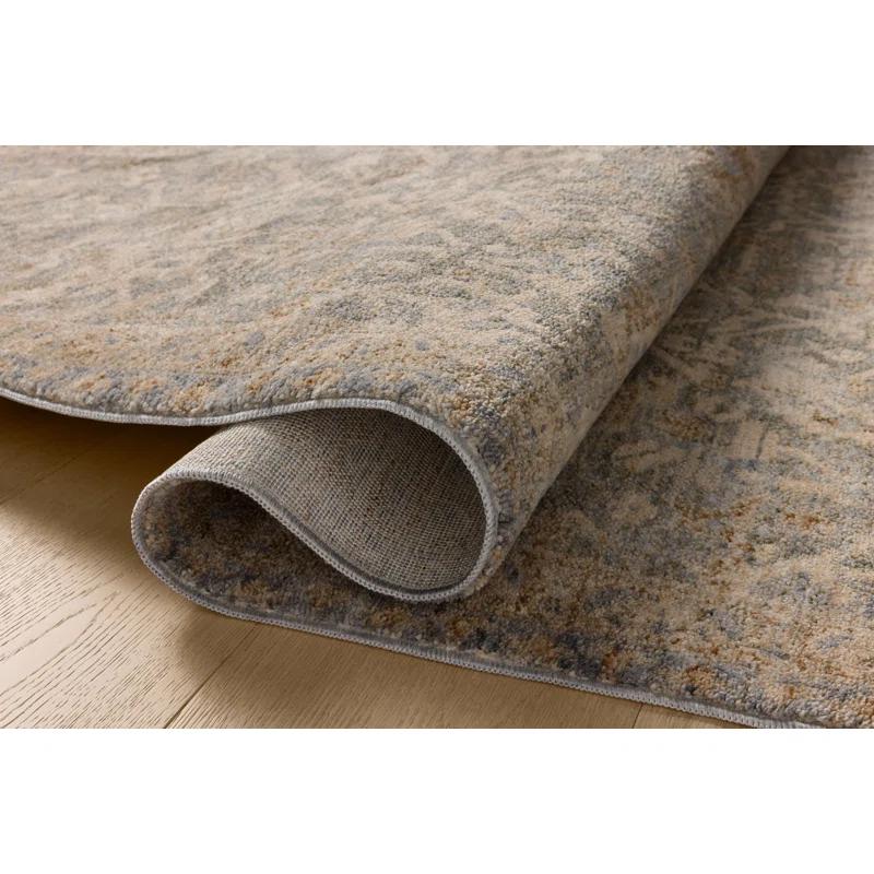 Junie I Rug Magnolia Home by Joanna Gaines x Loloi - Blue and Natural / 6'7" x 9'10"