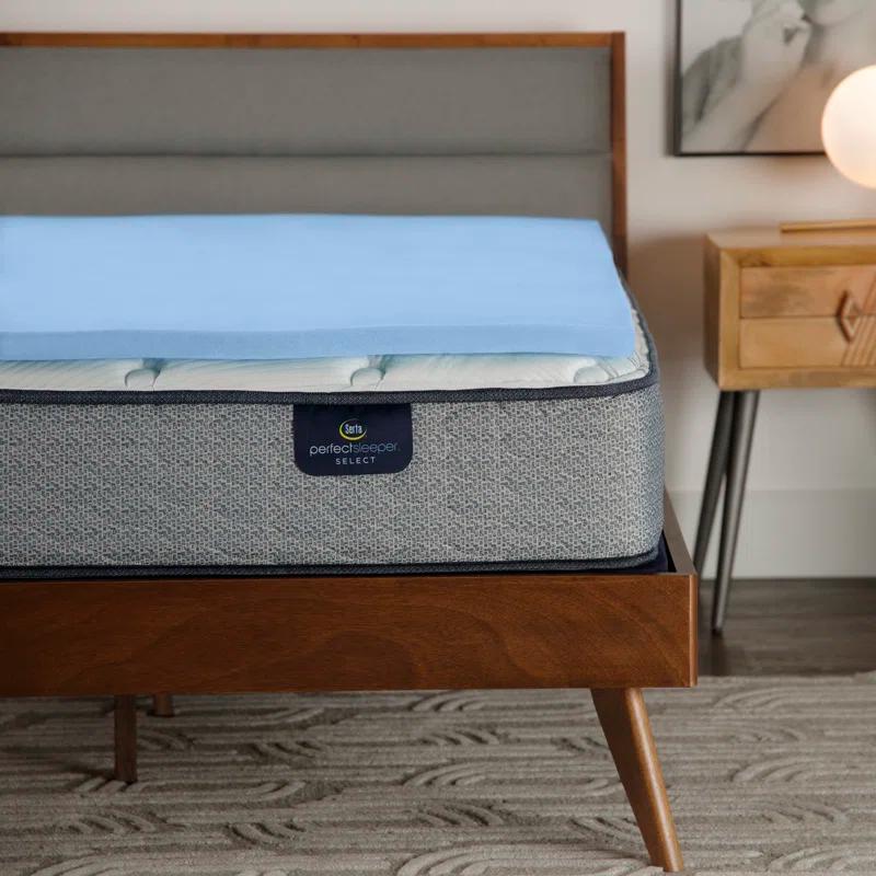 Serta Serta Comfort Cool Memory Foam Mattress Topper, 1.5 Inch