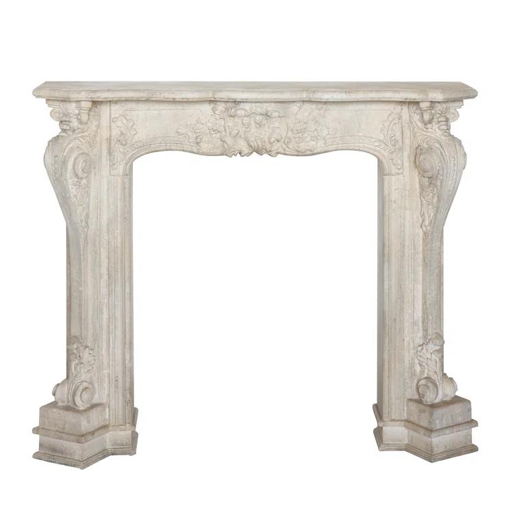 One Allium Way® Berthine Ornate Decorative Fireplace Mantel