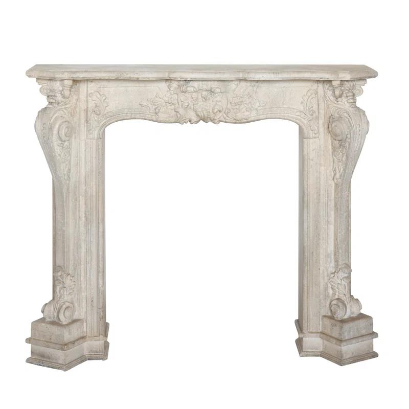 One Allium Way® Berthine Ornate Decorative Fireplace Mantel