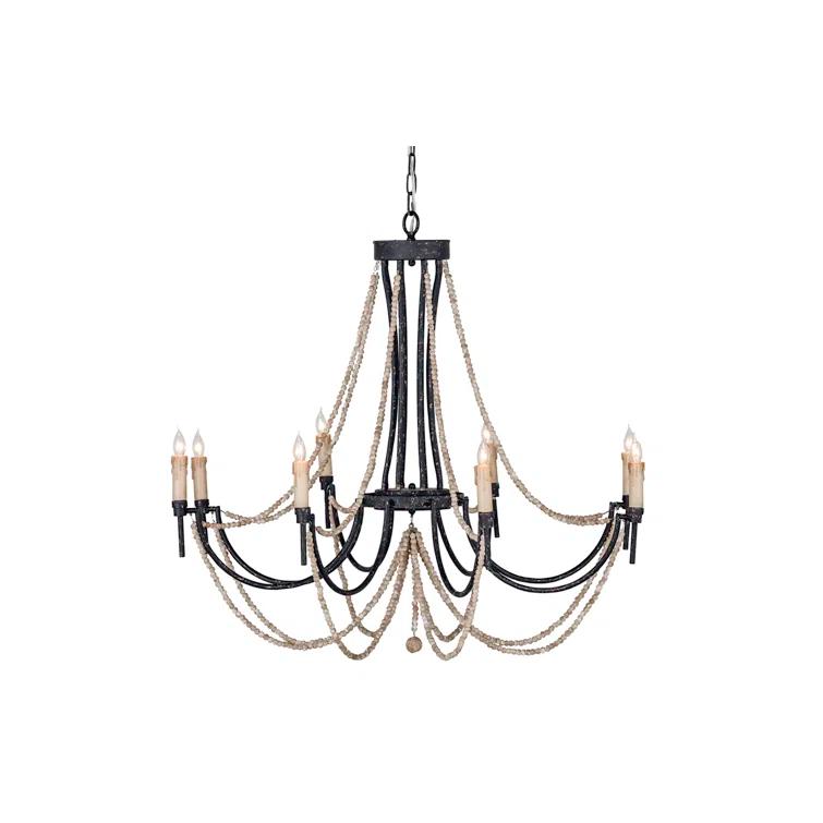 Gabby Percy 8 - Light Candle Style Empire Chandelier with Beaded Accents & Reviews | Birch Lane