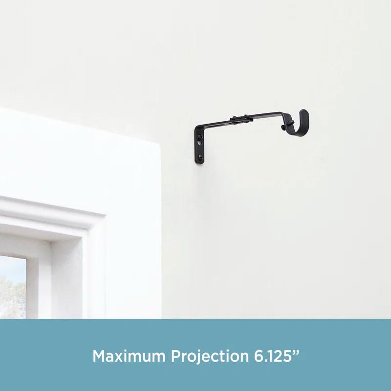 Kenney 3/4" Adjustable Brackets Curtain Rod Brackets & Reviews | Wayfair
