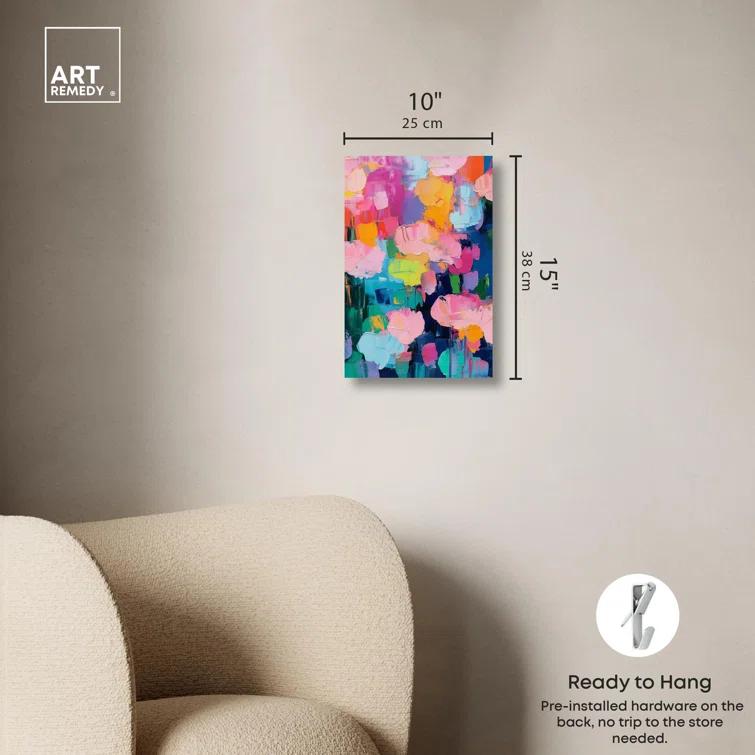 Art Remedy Glide of Colors Canvas Modern Color Abstract by Art Remedy