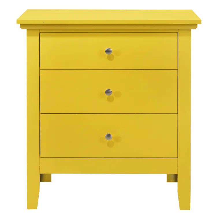 Glory Furniture Hammond 3 - Drawer Nightstand Bed Side Table Wood Nightstand Small Bedside Table And Dresser