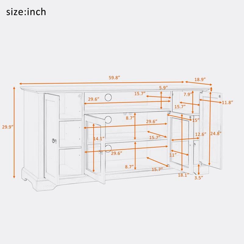 Farm on table TV Stand for TVs up to 65"