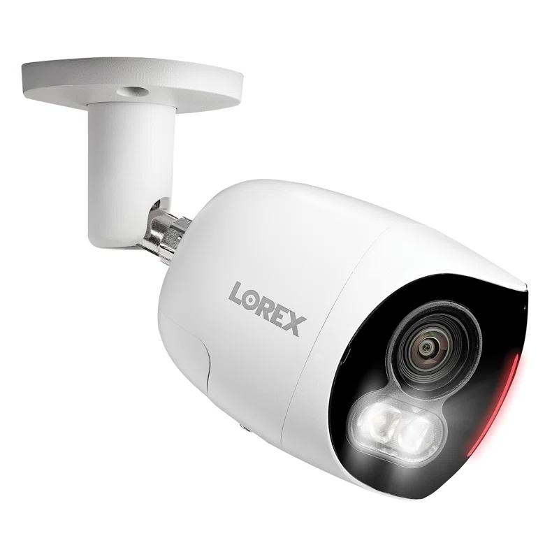 Lorex Lorex Wi-Fi 4K Dual-Lens Smart Security Camera with Smart Security Lighting, White, W891UAD-E