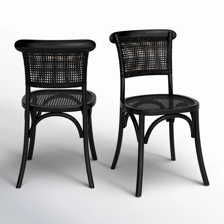 Lotta Dining Chair, Set of 2 - Black