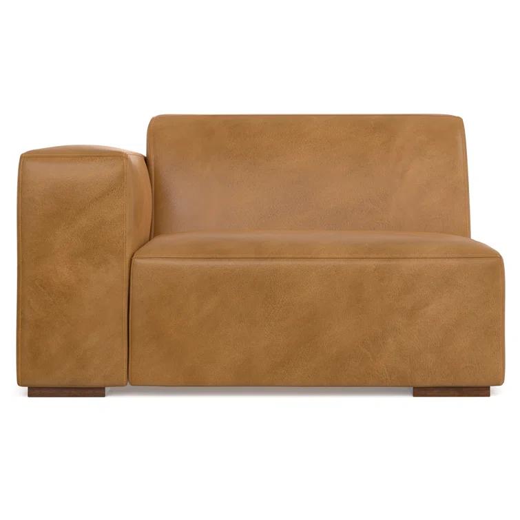 Rex Genuine Leather Left Arm Chair
