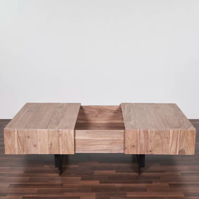 Mullins Extendable Sled Coffee Table with Storage