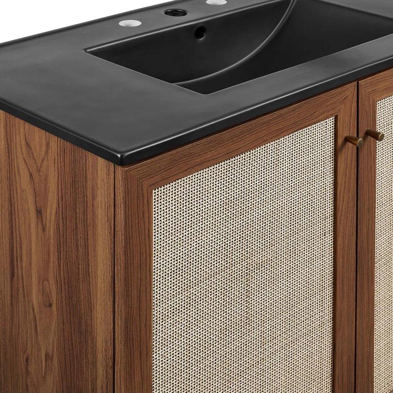 Modway Modway Soma 36'' Free Standing Single Bathroom Vanity with Manufactured Wood Top