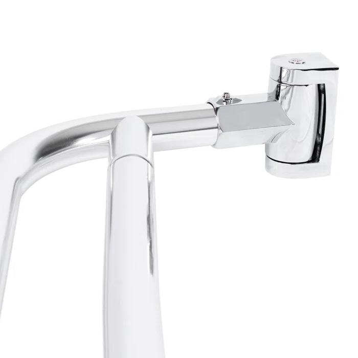 VOMGEB1 Double Curved Shower Rod, Durable Metal Construction