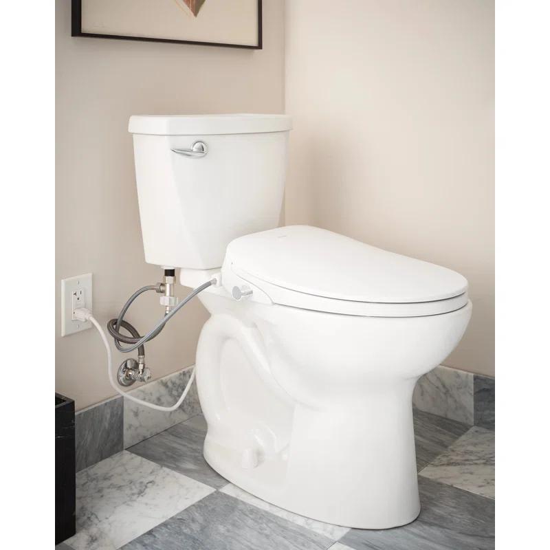 2-Series Non-Electronic Bidet Seat for Elongated Seats in White