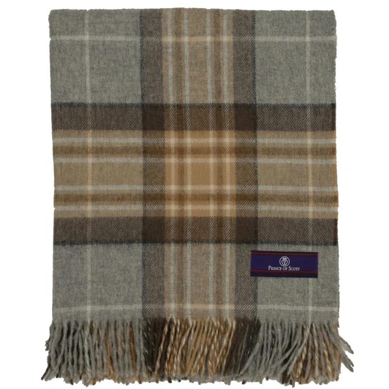 Prince of Scots Hand Woven Throw Blanket