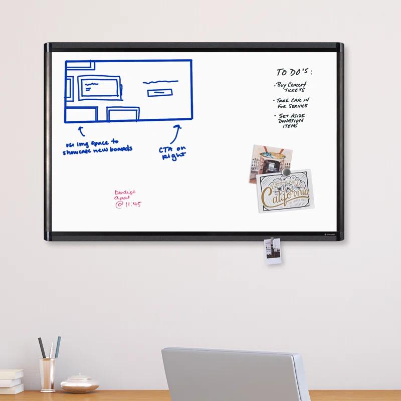 U Brands Wall Steel Magnetic Whiteboard
