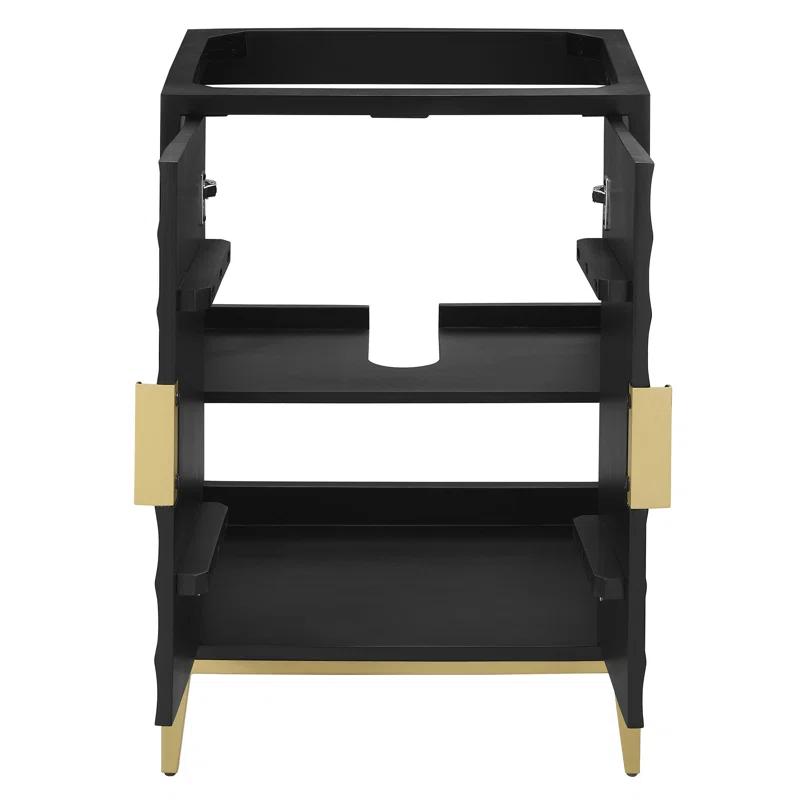 Modway Beau 24" Bathroom Vanity Cabinet (Sink Basin Not Included) In Black