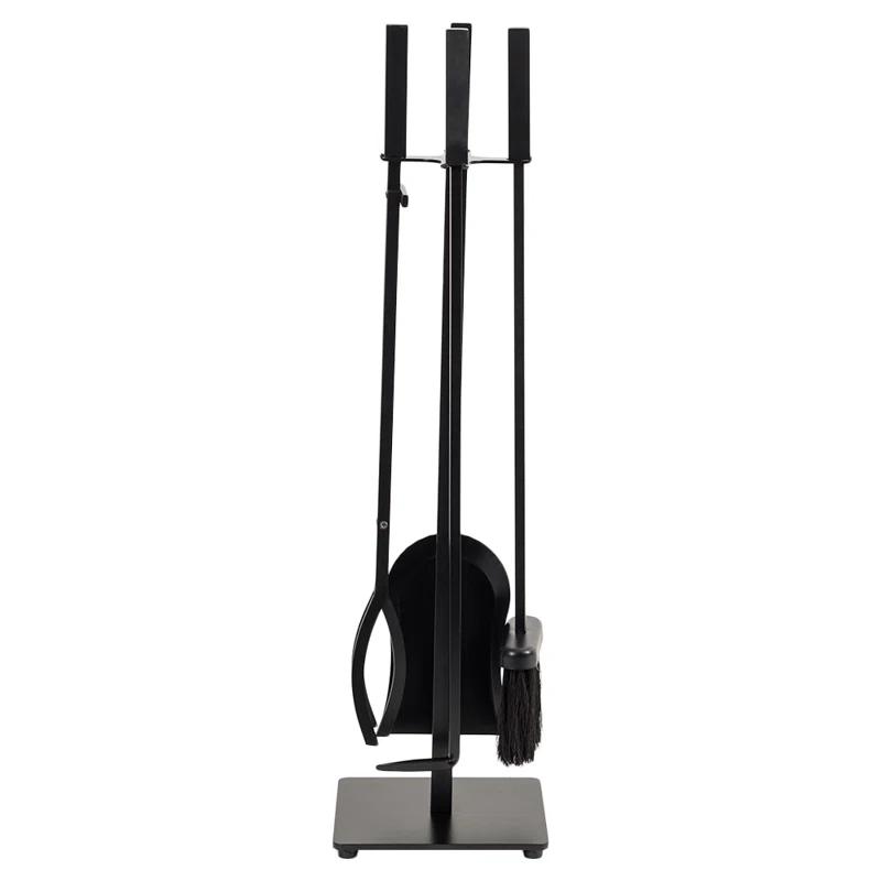 Modern Ember Modern Ember Harriet Fireplace Tool Set - Includes Brush, Shovel, Fire Poker, Tongs and Stand -Steel